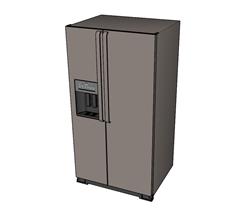 双开门冰箱su模型(ID90574)