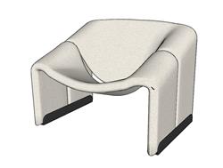 现代坐凳椅子su模型(ID90578)