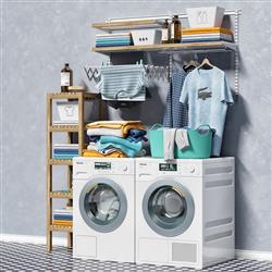 洗衣机洗衣柜架su模型(ID90693)