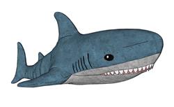 su儿童布娃娃鲨鱼模型(ID90827)