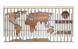 世界地图装饰板SU模型