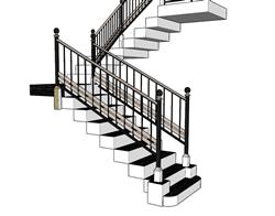 su扶手楼梯模型(ID91306)