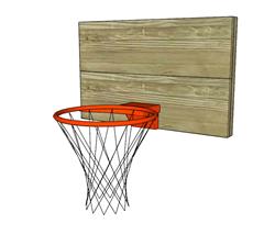 篮球框篮球SU模型