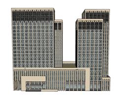 大楼建筑SU模型