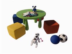 su儿童桌子玩具桌模型(ID91627)
