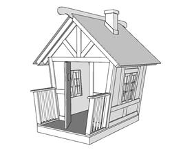 木屋木房子SU模型