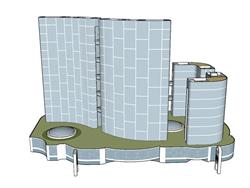 综合体建筑SU模型