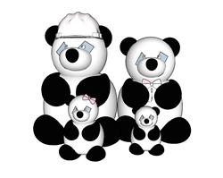 熊猫布娃娃su模型库(ID92223)