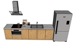 SketchUp木质橱柜模型(ID92449)