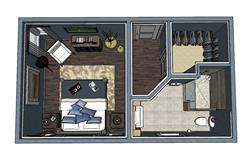 单身公寓su模型(ID92879)