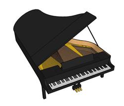 乐器钢琴SU模型