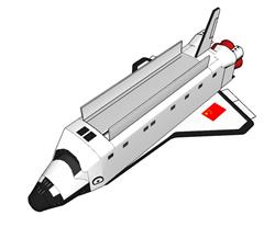 宇航航天飞机skp模型(ID93145)