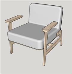扶手椅子sketchup模型免费下载(ID93457)
