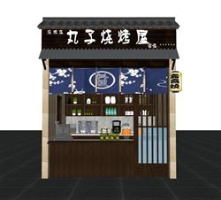 日式烧烤店清酒SU模型