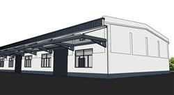 厂房仓库sketchup建筑模型(ID94449)