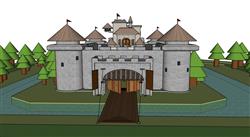 城堡SU模型