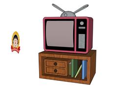 小丸子家的电视机免费su模型(ID94706)