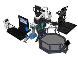 VR体验设备SU模型