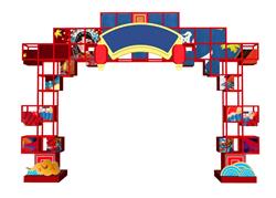 新中式拱门SU模型