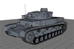坦克su素材库免费下载(ID95352)