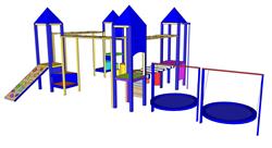 儿童游乐设施su模型素材网站(ID95519)