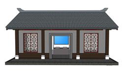 中式公厕公共厕所skp模型(ID95656)