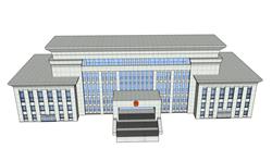 行政办公楼skp模型(ID95791)