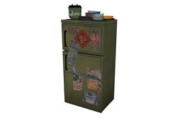 怀旧老家电冰箱SU模型(ID104233)