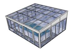 玻璃顶玻璃房阳光房SU模型