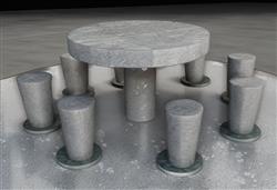 石桌石凳SU模型