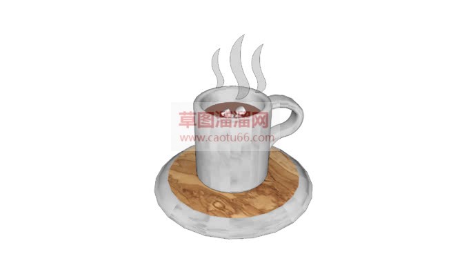 暖暖的咖啡SU模型分享作者是【向大师学习】