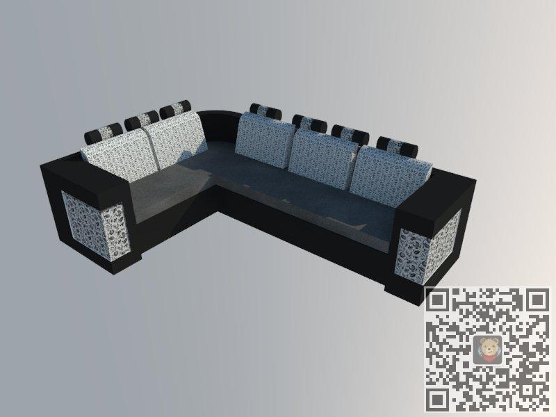 L型沙发家具SU模型分享作者是【瓜皮正在输入...】