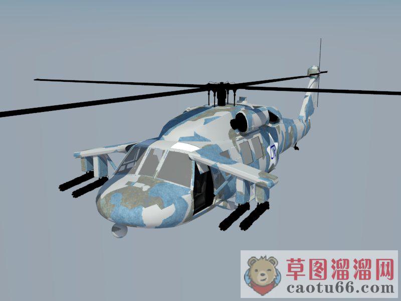 歼灭者武装直升机SU模型分享作者是公子静
