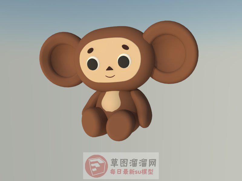猴子玩具布娃娃SU模型分享作者是【ZG】