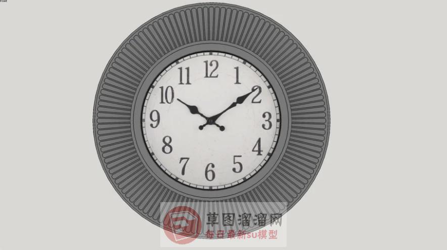 装饰钟时钟SU模型上传日期是2020-07-25