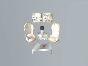 欧式沙发椅桌灯SU模型