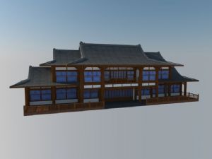 中式古建酒楼SU模型