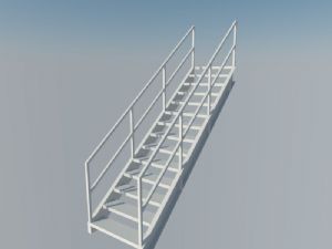 工业楼梯铁楼梯楼梯SU模型