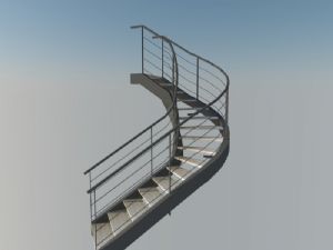 楼梯S形SU模型