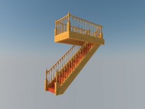 木梯楼梯SU模型