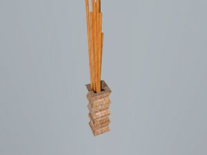 竹子盆栽装饰品SU模型