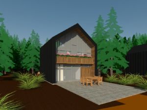 木屋住宅房子SU模型