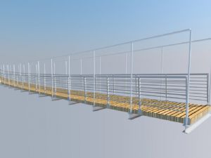 吊桥桥SU模型