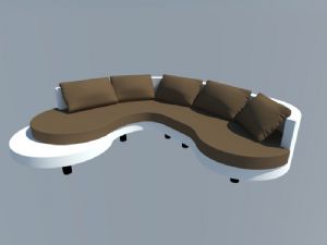 弧形沙发家具SU模型