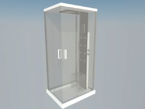 玻璃浴淋浴房SU模型