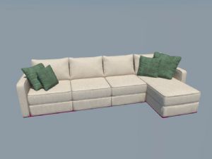 沙发L型家具SU模型