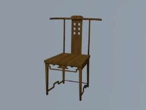 中式椅子座椅SU模型