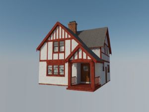 美式房屋两层SU模型