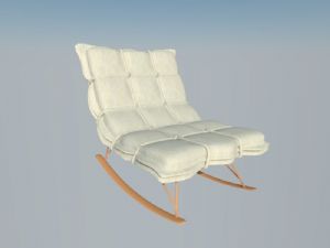 摇椅家具椅子SU模型