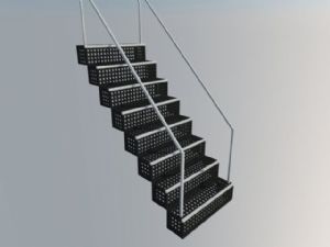 楼梯工业楼梯SU模型